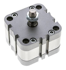 ISO 21287 Vérin Compact à Double Effet 63-5mm - Magnétique - Tige Filetée