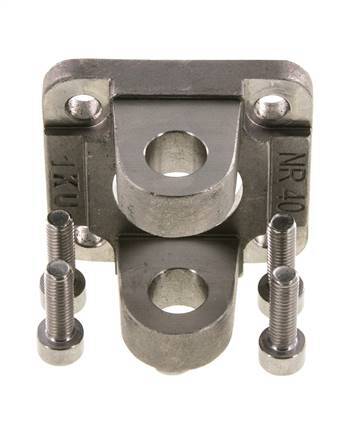 Chape femelle 40 mm ISO 15552 ISO 21287 Acier inoxydable 316 (1.4401)