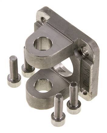 Chape femelle 40 mm ISO 15552 ISO 21287 Acier inoxydable 316 (1.4401)
