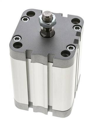 ISO 21287 Vérin Compact à Double Effet 63-60mm - Magnétique - Tige Filetée