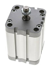 ISO 21287 Vérin Compact à Double Effet 63-60mm - Magnétique - Tige Filetée
