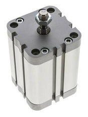 ISO 21287 Vérin Compact à Double Effet 63-60mm - Magnétique - Tige Filetée