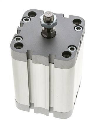 ISO 21287 Vérin Compact à Double Effet 63-60mm - Magnétique - Tige Filetée