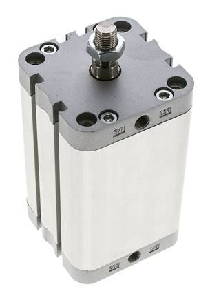 ISO 21287 Vérin Compact à Double Effet 63-80mm - Magnétique - Tige Filetée