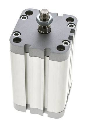 ISO 21287 Vérin Compact à Double Effet 63-80mm - Magnétique - Tige Filetée