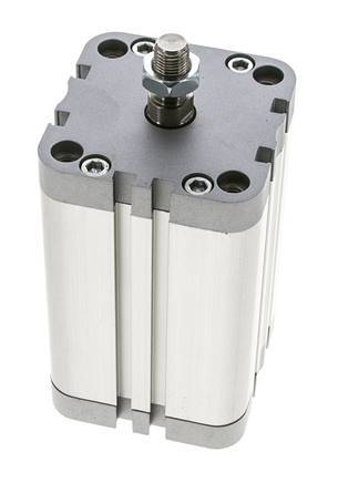 ISO 21287 Vérin Compact à Double Effet 63-80mm - Magnétique - Tige Filetée