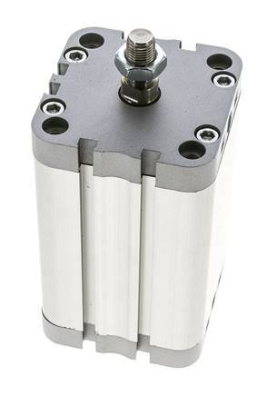 ISO 21287 Vérin Compact à Double Effet 63-80mm - Magnétique - Tige Filetée