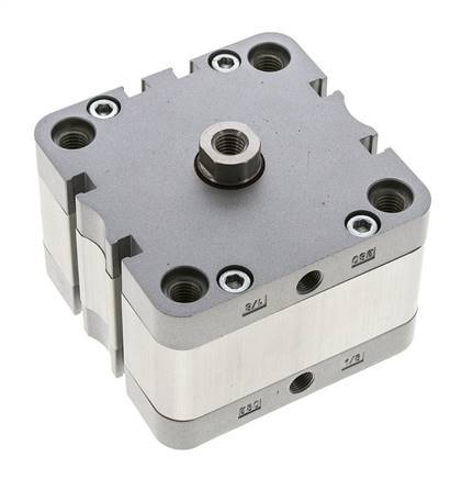 ISO 21287 Vérin Compact à Double Effet 80-10mm - Magnétique