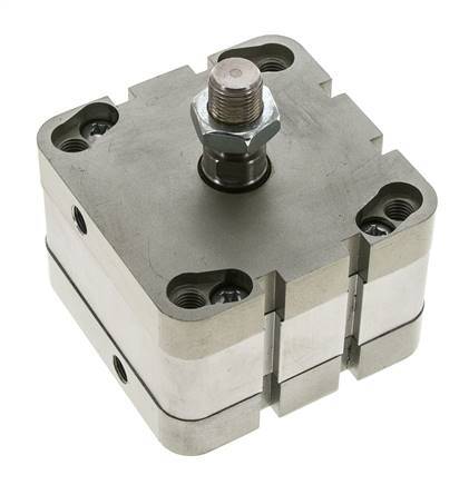 ISO 21287 Vérin Compact à Double Effet 80-10mm - Magnétique - Tige Filetée