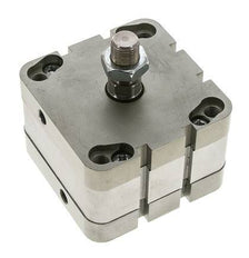 ISO 21287 Vérin Compact à Double Effet 80-10mm - Magnétique - Tige Filetée