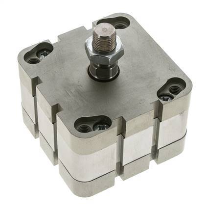 ISO 21287 Vérin Compact à Double Effet 80-10mm - Magnétique - Tige Filetée
