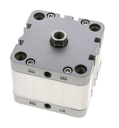 ISO 21287 Vérin Compact à Double Effet 80-20mm - Magnétique