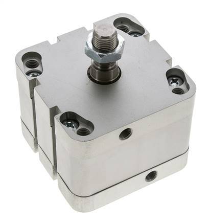 ISO 21287 Compact Double Acting Cylinder 80-20mm - Magnetic - Male Rod