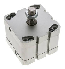 ISO 21287 Vérin Compact à Double Effet 80-20mm - Magnétique - Tige Filetée