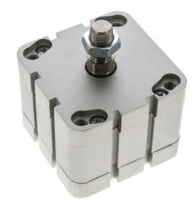ISO 21287 Vérin Compact à Double Effet 80-20mm - Magnétique - Tige Filetée