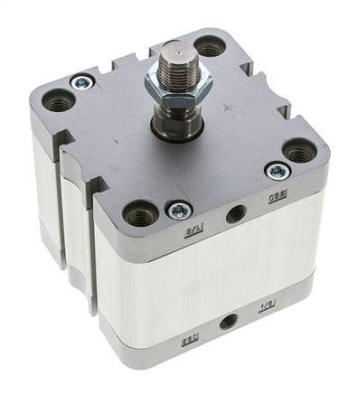 ISO 21287 Compact Double Acting Cylinder 80-30mm - Magnetic - Male Rod