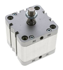 ISO 21287 Vérin Compact à Double Effet 80-30mm - Magnétique - Tige Filetée