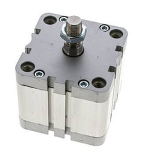 ISO 21287 Vérin Compact à Double Effet 80-30mm - Magnétique - Tige Filetée