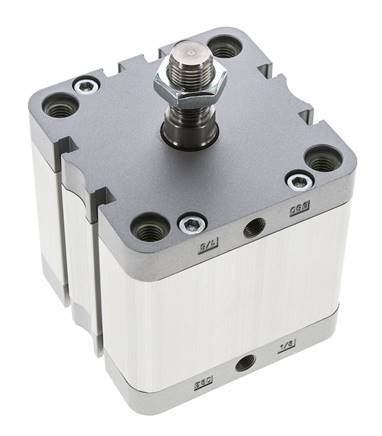 ISO 21287 Compact Double Acting Cylinder 80-40mm - Magnetic - Male Rod