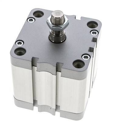 ISO 21287 Compact Double Acting Cylinder 80-40mm - Magnetic - Male Rod
