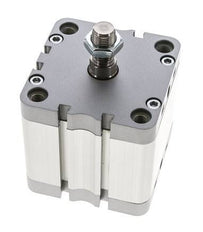 ISO 21287 Vérin Compact à Double Effet 80-40mm - Magnétique - Tige Filetée