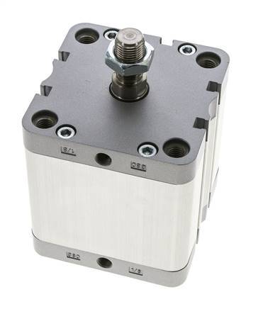 ISO 21287 Compact Double Acting Cylinder 80-50mm - Magnetic - Male Rod
