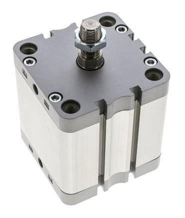ISO 21287 Compact Double Acting Cylinder 80-50mm - Magnetic - Male Rod