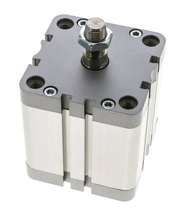 ISO 21287 Compact Double Acting Cylinder 80-50mm - Magnetic - Male Rod