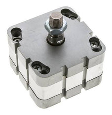 ISO 21287 Vérin Compact à Double Effet 80-5mm - Magnétique - Tige Filetée