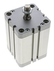 ISO 21287 Vérin Compact à Double Effet 80-80mm - Magnétique - Tige Filetée