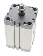 ISO 21287 Vérin Compact à Double Effet 80-80mm - Magnétique - Tige Filetée