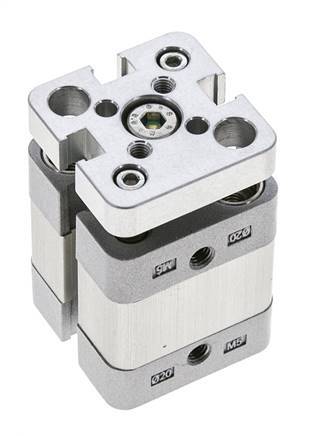 ISO 21287 Vérin Compact à Double Effet 20-5mm - Magnétique - Non Rotatif
