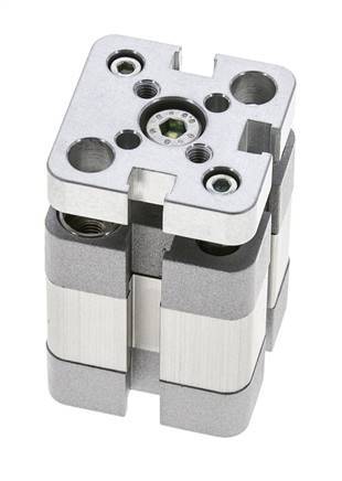 ISO 21287 Vérin Compact à Double Effet 20-5mm - Magnétique - Non Rotatif