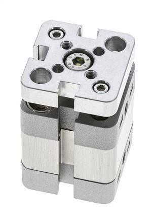ISO 21287 Vérin Compact à Double Effet 20-5mm - Magnétique - Non Rotatif