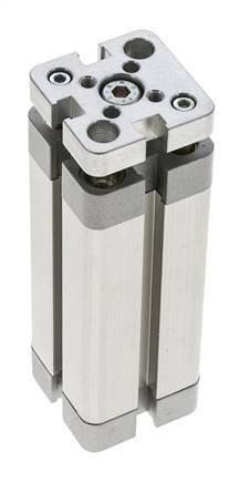 ISO 21287 Vérin Compact à Double Effet 20-60mm - Magnétique - Non Rotatif