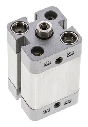 ISO 21287 Vérin Compact à Simple Effet 20-20mm - Magnétique