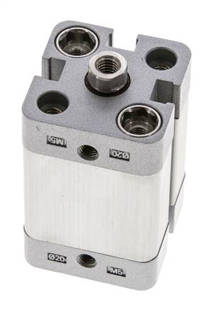 ISO 21287 Vérin Compact à Simple Effet 20-20mm - Magnétique