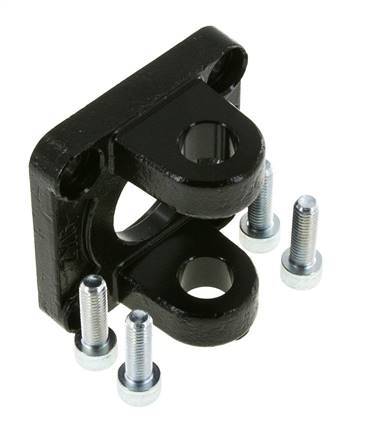 Chape femelle 63 mm ISO 15552 ISO 21287 Acier bruni