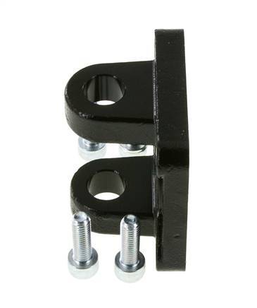Chape femelle 63 mm ISO 15552 ISO 21287 Acier bruni