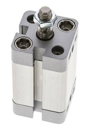 ISO 21287 Vérin Compact Simple Effet 20-25mm - Magnétique - Tige Filetée