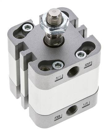 ISO 21287 Compact Single Acting Cylinder 32-10mm - Magnetic - Male Rod