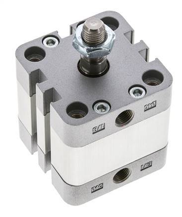 ISO 21287 Compact Single Acting Cylinder 40-10mm - Magnetic - Male Rod
