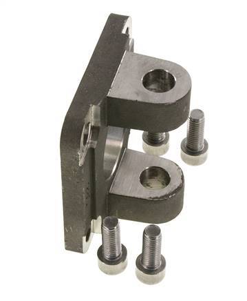 Chape femelle 80 mm ISO 15552 ISO 21287 Acier inoxydable 316 (1.4401)