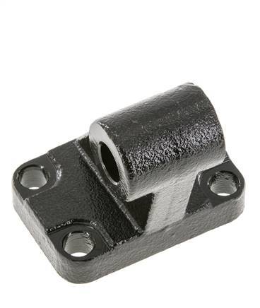 Chape mâle coudée à droite 50 mm ISO 15552 ISO 21287 Acier bruni