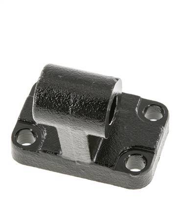 Chape mâle coudée à droite 50 mm ISO 15552 ISO 21287 Acier bruni