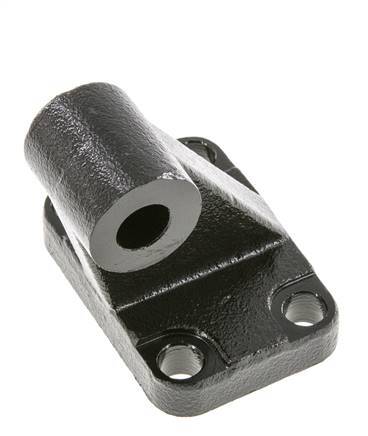 Chape mâle coudée à droite 50 mm ISO 15552 ISO 21287 Acier bruni