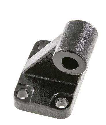 Chape mâle coudée à droite 50 mm ISO 15552 ISO 21287 Acier bruni