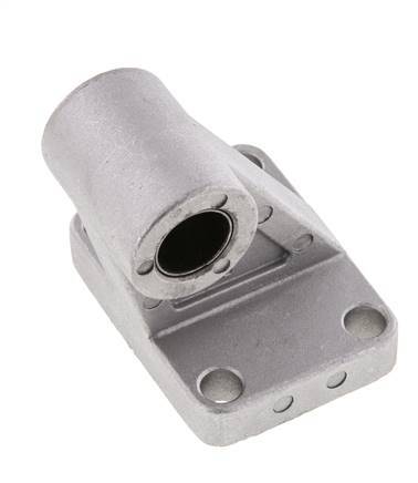 Chape mâle coudée à droite 63 mm ISO 15552 ISO 21287 Aluminium