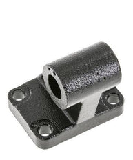 Chape mâle coudée à droite 63 mm ISO 15552 ISO 21287 Acier bruni