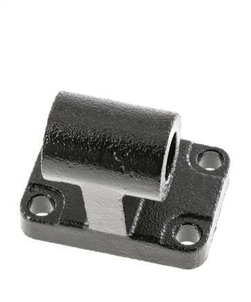 Chape mâle coudée à droite 63 mm ISO 15552 ISO 21287 Acier bruni